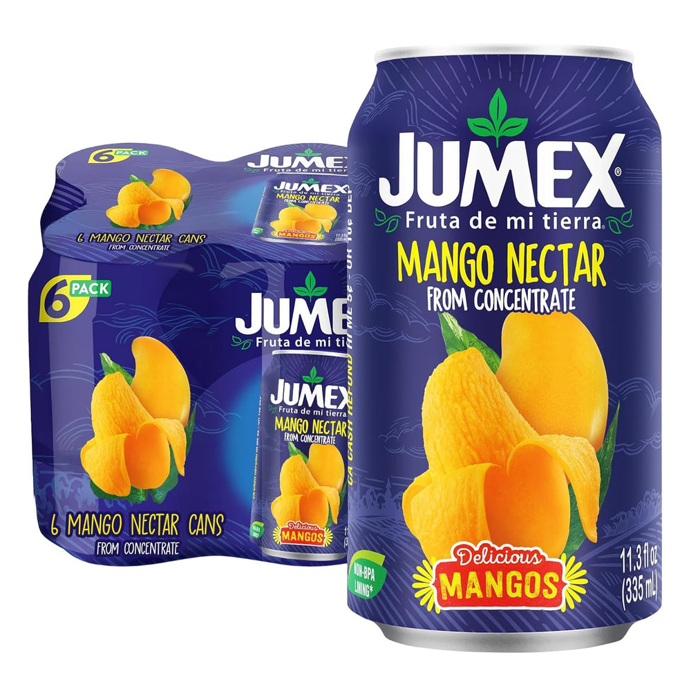 Jumex Mango Nectar can front view showing bold mango flavor for smoothies