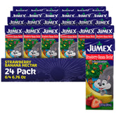 Jumex Strawberry Banana Nectar box showcases bold fruit flavor for kids' lunches.