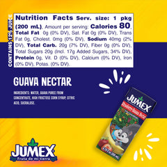 Jumex Strawberry Banana Nectar lunchbox pack keeps snacks tasty and ready.