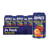 Jumex Strawberry Nectar can pouring for a bold, refreshing smoothie base
