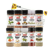June Street Market spice set featuring basil and cayenne for bold, versatile cooking.