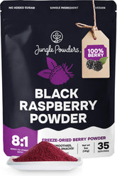 Jungle Powders Black Raspberry Powder bottle: vibrant color for baking and smoothies