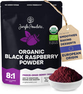 Jungle Powders Organic Black Raspberry Powder 5oz bag for smoothies