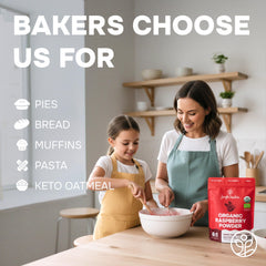 Jungle Powders raspberry powder baking-dessert ready for creative recipes.