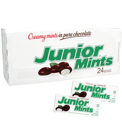 Junior Mints 24-pack box set, ideal for sharing and gatherings.