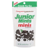 Junior Mints Minis pack front for on-the-go snacking.