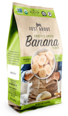 Just About banana flour 1lb packaging — gluten-free baking versatility.