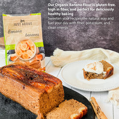 Just About banana flour in brownies and cookies, moist texture.