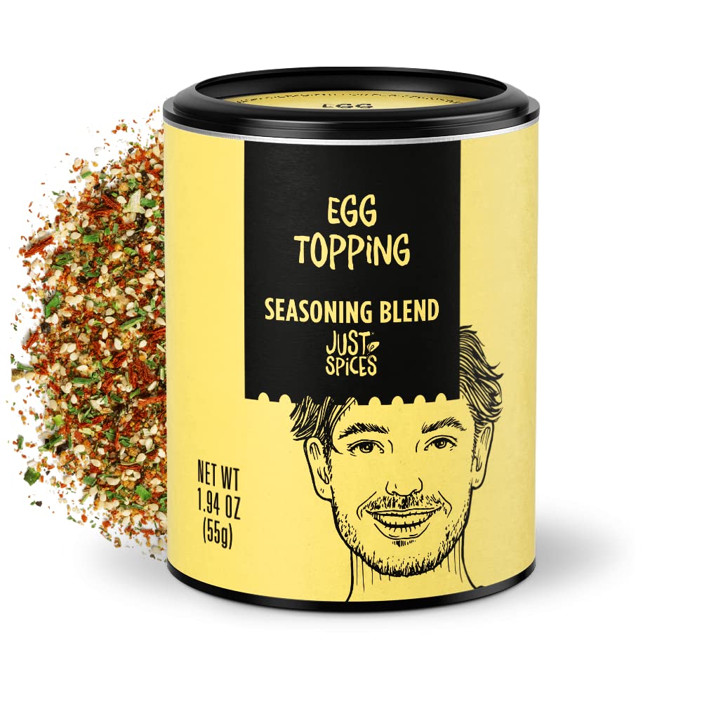 Just Spices Egg Topping with crunchy sesame on eggs for texture