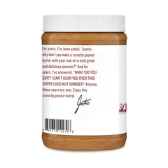 Justins Butter Peanut Crunchy ingredients in a bowl, premium quality for recipes.