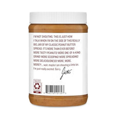 Justin's Classic Peanut Butter on Apple Slices, pairing sweet and nutty flavors.
