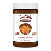 Justin's Hazelnut Almond Butter Chocolate jar showing creamy texture for toast and snacks