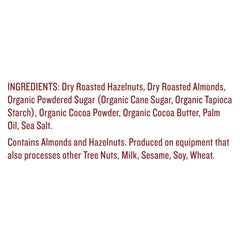 Justin's Hazelnut Almond Butter Chocolate spoonful illustrating spreadable consistency