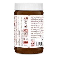 Justin's Hazelnut Almond Butter Chocolate spread on toast ready to enjoy