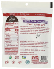 Justins Organic Cups on a plate, ready for a quick, satisfying snack