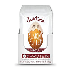 Justin's Vanilla Almond Butter Squeeze on toast creates a quick breakfast.