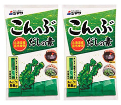 JUWA SHIMAYA Kombu Dashi powder two-pack boxes offer quick soup base.
