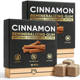 JXSVR Cinnamon Remineralizing Gum box showing enamel protection and freshness