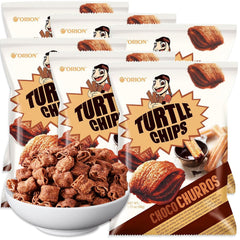 K-Munchies Orion Turtle Chips Choco Churro front pack for on-the-go sweetness