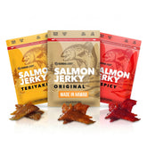 Kaimana Salmon Jerky Original flavor bag for a portable protein snack