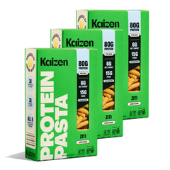 Kaizen Lupini Ziti raw bundle highlighting gluten-free, plant-based pasta benefits