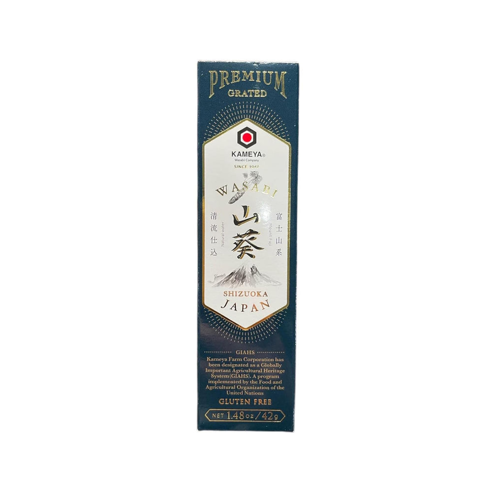 Kameya premium wasabi tube offers authentic flavor for sushi and sashimi.