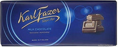 Karl Fazer Blue 200g packshot, Finnish chocolate ideal for gifts and sharing.