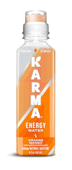 Karma Energy Drink Cognizin label highlights cognitive support in every sip.