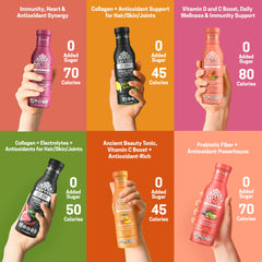 Karviva Variety-pack flavors display tangy berry lemonade and tropical blends.