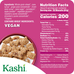 Kashi Berry Fruitful box packaging on shelf highlighting organic and non-GMO status