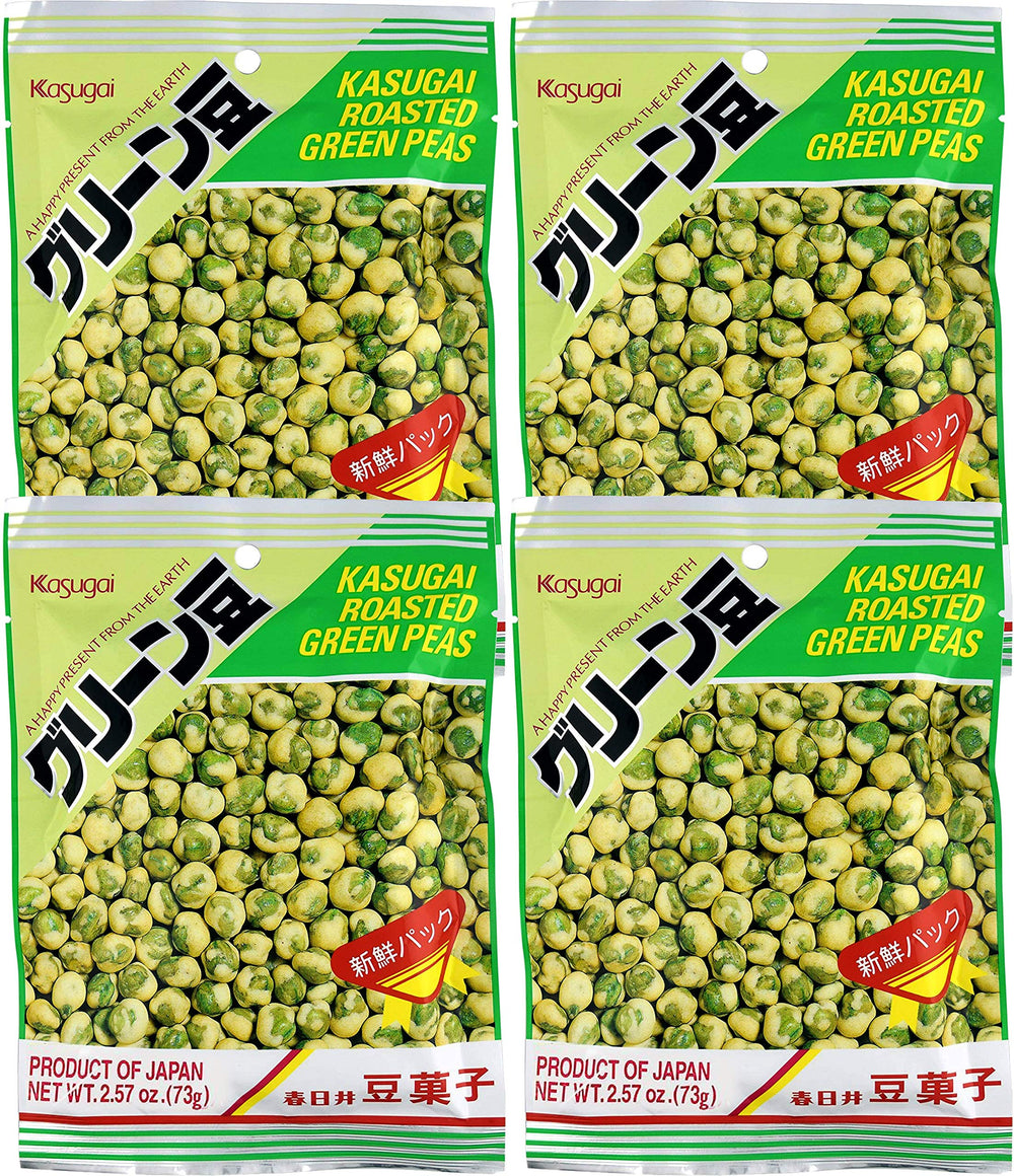 Kasugai Green Peas 4-pack bags ready-to-snack on the go
