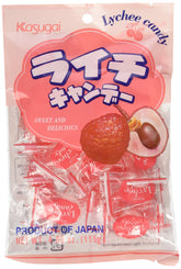 Kasugai Lychee Candy packaging image, ideal for on-the-go snacking.