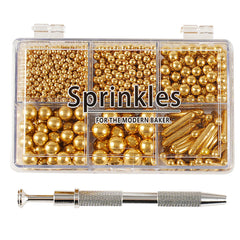 Kasvan Gold Mix Sprinkles box adds festive sparkle to cakes and desserts.