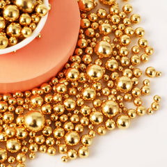 Kasvan Gold Pearl Sugar mixed sizes decorate cakes with elegant texture