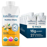 Kate Farms Organic Nutrition Shake vanilla bottle for on-the-go nutrition with 16g protein.