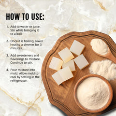 Kate Naturals agar-agar powder for wine jelly and vegan treats.