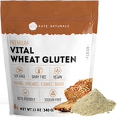Kate Naturals Vital Wheat Gluten improves bread dough texture and elasticity for a soft crumb.