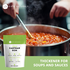 Kate Naturals Xanthan Gum supports keto-friendly baking and desserts.