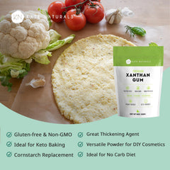 Kate Naturals Xanthan Gum thickens sauces for clingy, restaurant-style consistency.