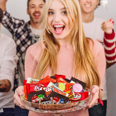 Katie's Kandy Korner milk chocolate pieces, smooth and creamy for daily snacking.