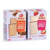 Katz Gluten Free toaster pastry strawberry filling on a plate