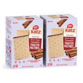 Katz Gluten Free Unfrosted Cinnamon Toaster Pastries packaging front, convenient snack