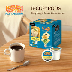 Banana Creme flavor notes with creamy vanilla in a single cup.