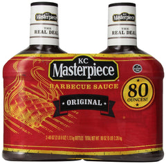 KC Masterpiece Original Sauce bottle pour for a rich barbecue glaze