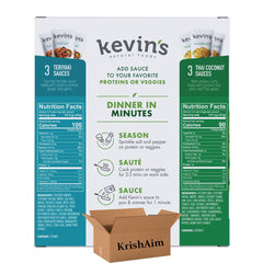KD Chocolates Kevins simmer sauce being poured for a fast, flavorful stir-fry