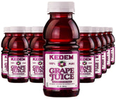 Kedem Concord Grape Juice 8oz bottle, portable for on-the-go celebrations.
