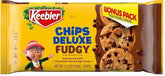 Keebler Chips Deluxe Fudgy Cookies pack ready to share with family.