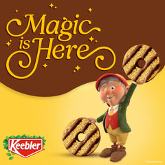 Keebler Fudge Stripes original package on a kitchen shelf, easy to grab.
