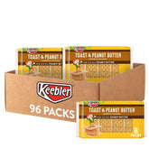 Keebler Toast and Peanut Butter sandwich crackers tray display, ideal for sharing during breaks.