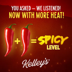 Kelley's Hot Honey bottle pour enhances wings with spice